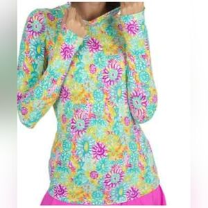 IBKUL Women's Long Sleeve Top - Multicolor Floral